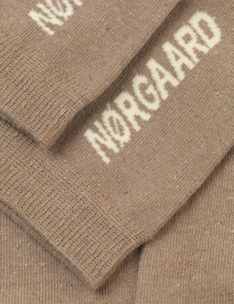 Mads Nørgaard Sock Single Play Strømper Beige