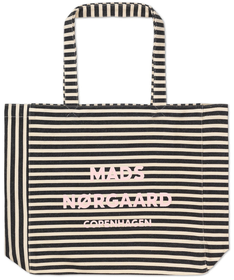 Mads Nørgaard Recycled Boutique Athene Taske Black Stripe