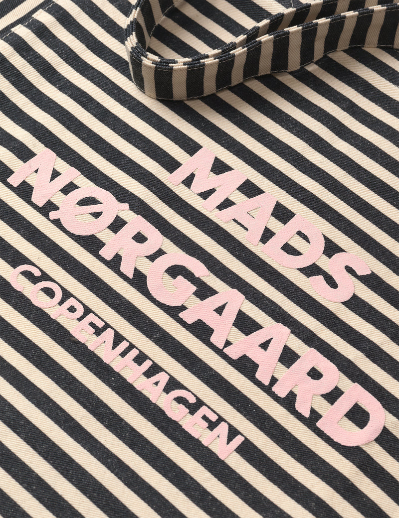 Mads Nørgaard Recycled Boutique Athene Taske Black Stripe