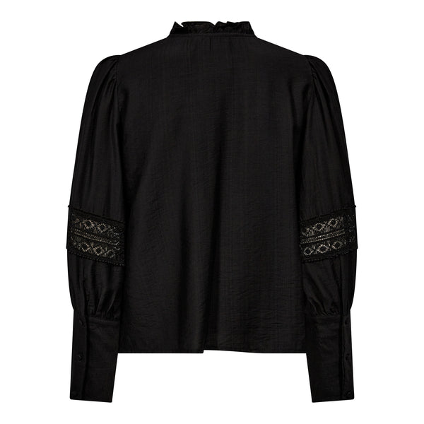 Co'Couture Angus Lace Skjorte Black