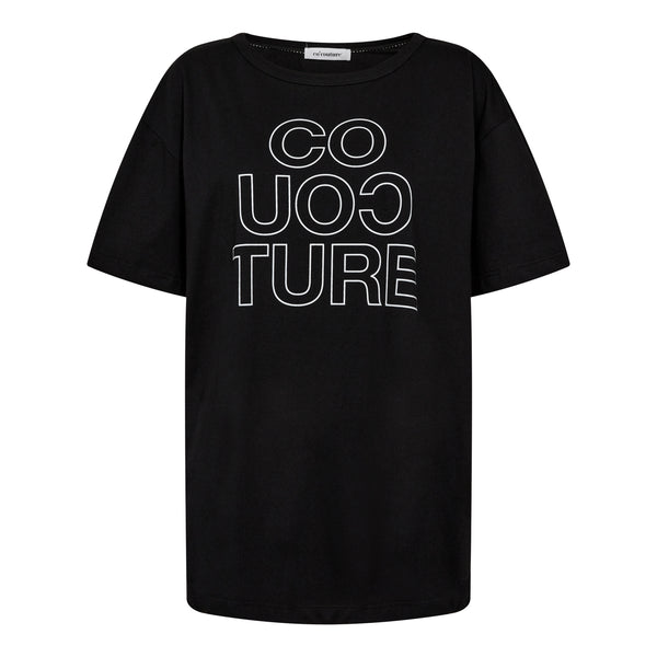 Co'Couture Outline Oversize T-shirt Black