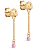 Enamel Sunshine Drop Øreringe Pink