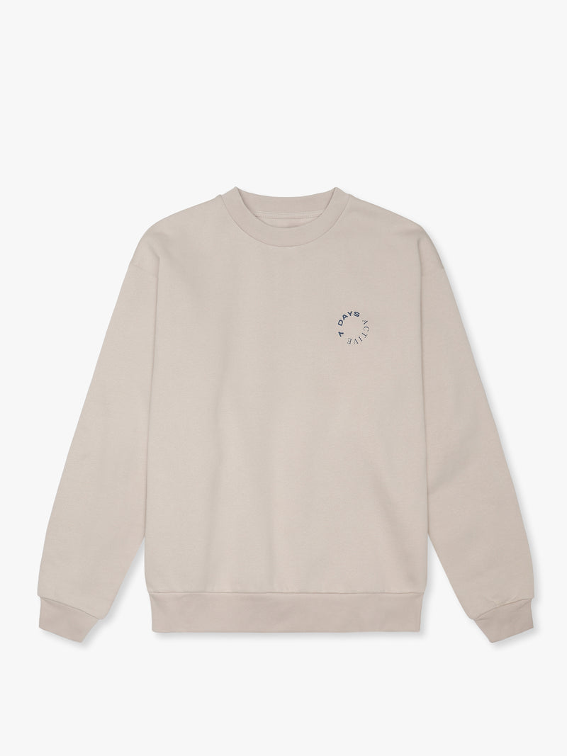 7 DAYS Active Organic Crewneck Silver Gray