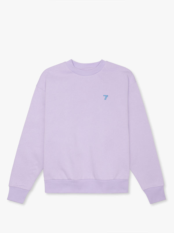 7 DAYS Active Organic Fitted Crewneck Lavender