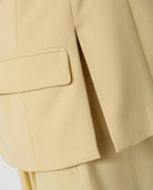 Co'Couture Nilan Fitted SS Blazer Pale Yellow, gul kortærmet blazer