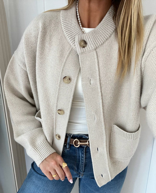 MSCH Copenhagen Carina Cardigan Oatmeal