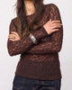 Co'Couture Barna Bluse Dark Brown
