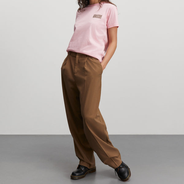 Mads Nørgaard Single Organic Trenda P T-Shirt Candy Pink