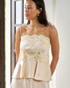 Neo Noir Kaela Heavy Sateen Lace Top Light Yellow