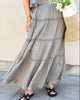 Neo Noir Felicia S Voile Nederdel Smoke Green NOS25