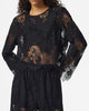 Pieces Norinne LS Top Black