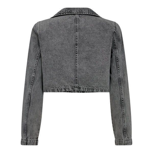 Co'Couture Vika Crop Blazer Mid Grey