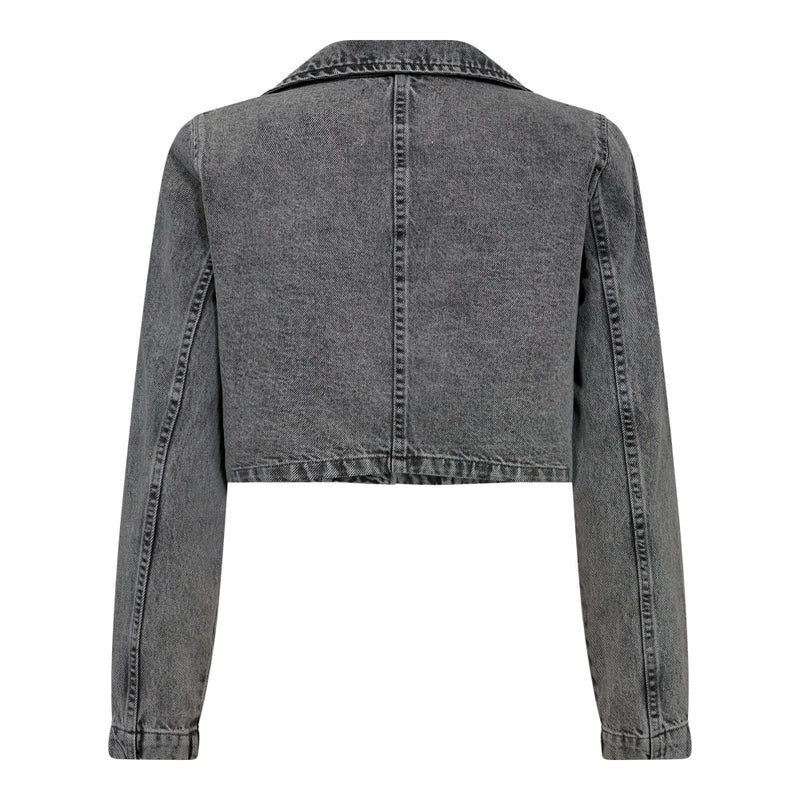 Co'Couture Vika Crop Blazer Mid Grey