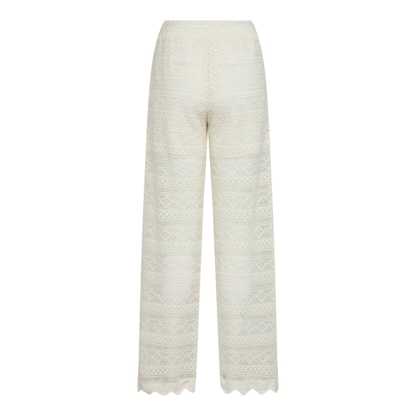 Co'Couture Lara Crochet Bukser Off White