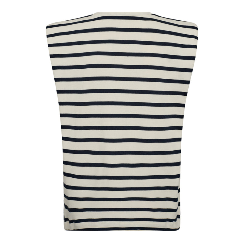 Co'Couture Classic Stripe ED T-shirt Off White