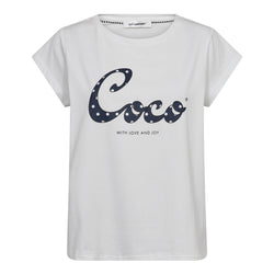 Co'Couture Dot Coco T-Shirt White/Navy