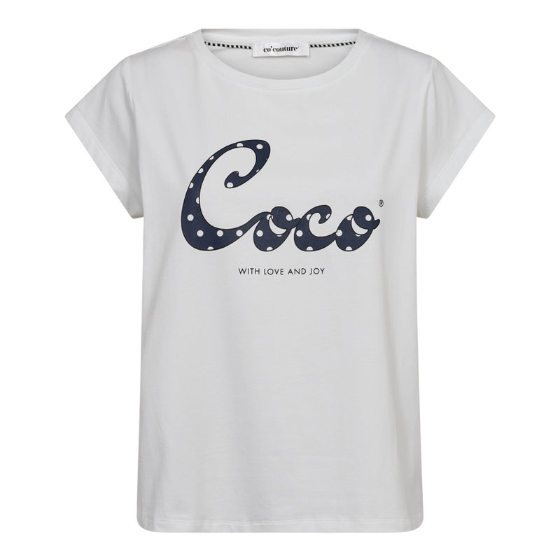 Co'Couture Dot Coco T-Shirt White/Navy