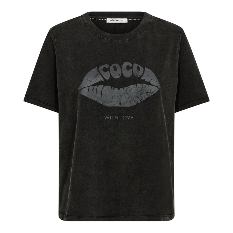 Co'Couture Siara Acid Kiss T-Shirt Black