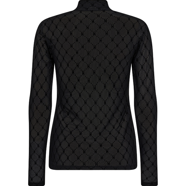 Hype The Detail Mesh Turtleneck Bluse Black