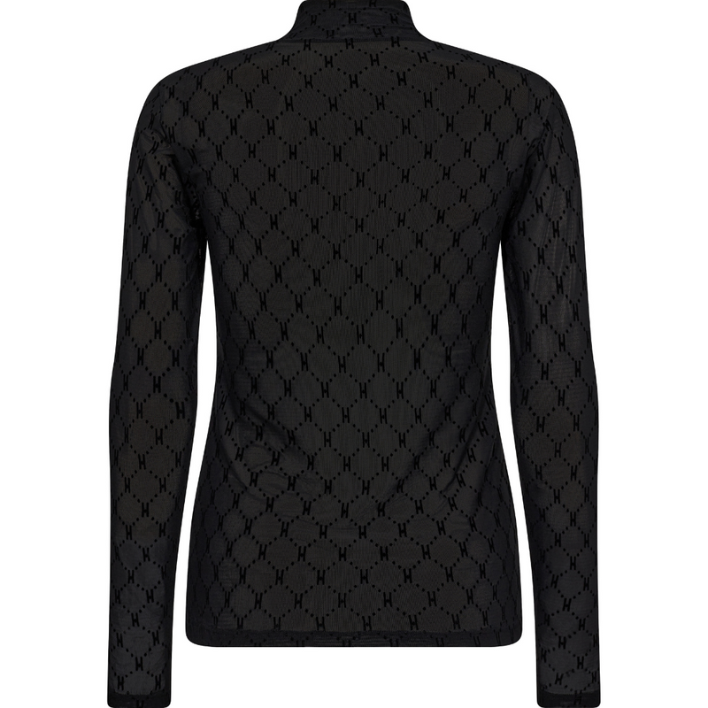 Hype The Detail Mesh Turtleneck Bluse Black