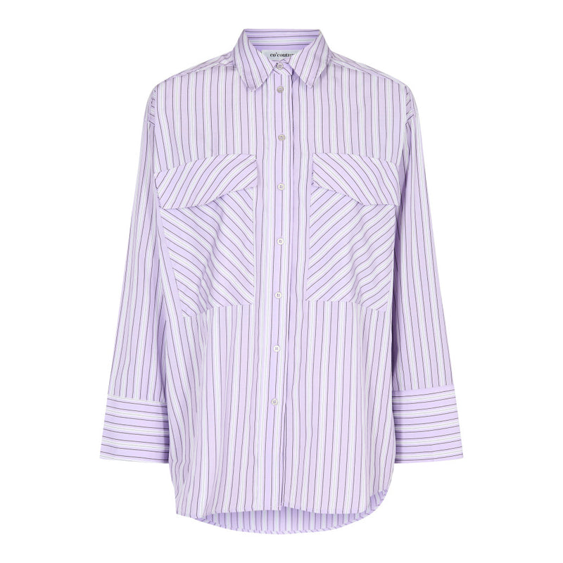 Co'Couture Bella Stripe Skjorte Lavender