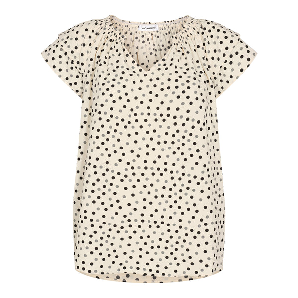 Co´Couture Sunrise Dot Top Bone