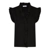 Co'Couture Sueda Frill Top Black