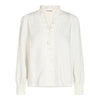 Co'Couture Sueda Frill Bluse White