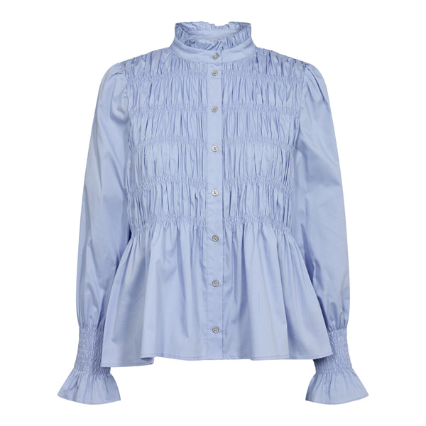 Co'Couture Sandy Smock Skjorte Pale Blue