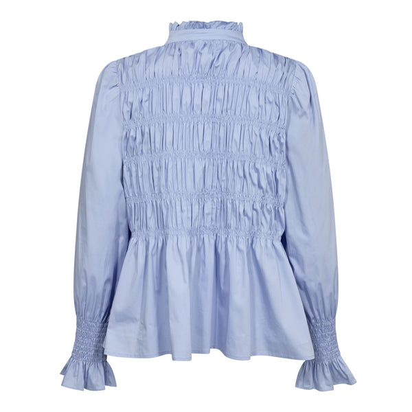 Co'Couture Sandy Smock Skjorte Pale Blue