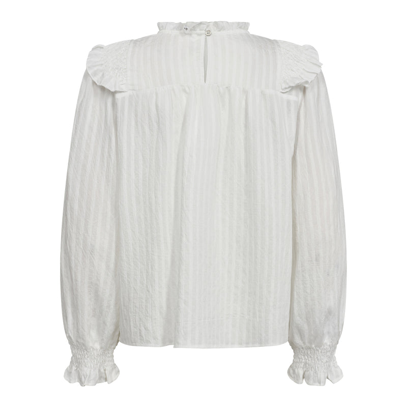 Co'Couture Selma Smock Frill Bluse White