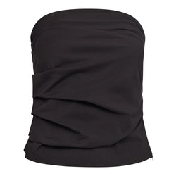 Co'Couture Cotton Crisp Strapless Top Black
