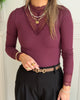 Only Tilde LS Highneck Lace Bluse Fig NO26