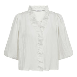 Co'Couture Sueda Puff SS Bluse White