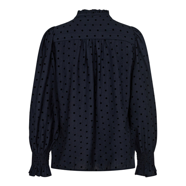 Co'Couture Dolly Dot Bluse Navy