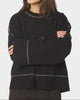 Neo Noir Roeme Knit Stitch Bluse Dark Brown