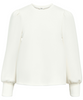 Object Andrea LS O-Neck Bluse White Sand NO25