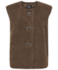 Only Wendy Teddy Vest Chestnut