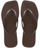 Havaianas Slim Square Klipklapper Dark Brown