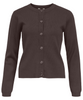 Object Ester LS Knit Cardigan Seal Brown NO25