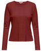 Only Bremen O-Neck LS Top Madder Brown