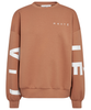 Haute L'Amitié Maxi Split Logo Sweatshirt Camel