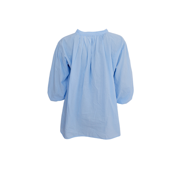 Black Colour Ollie Bluse Sky Blue