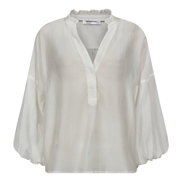 Co'Couture Kendra Frill Bluse White