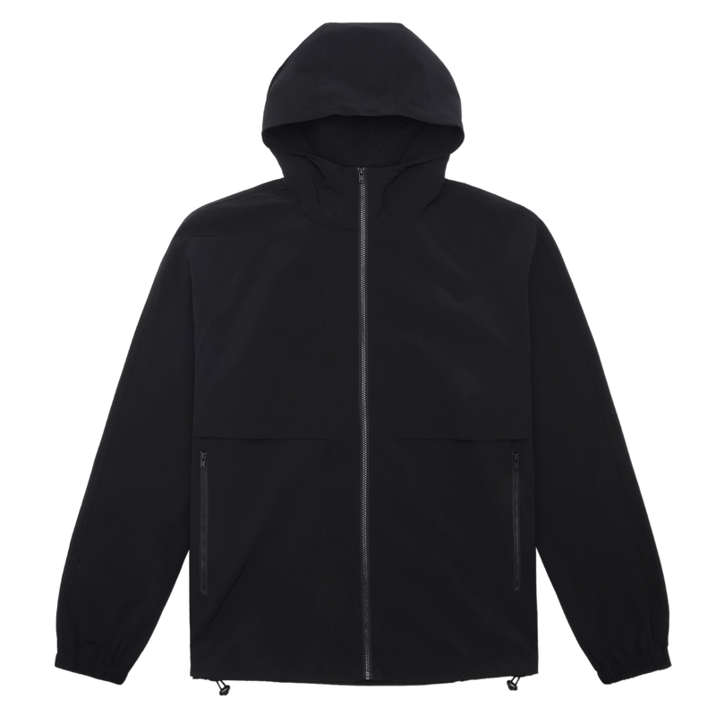 7 DAYS Active Hooded Tech Jakke Black