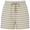 Pieces Chilli Summer Shorts Crockery Stripes/Cloud Dancer NOS25