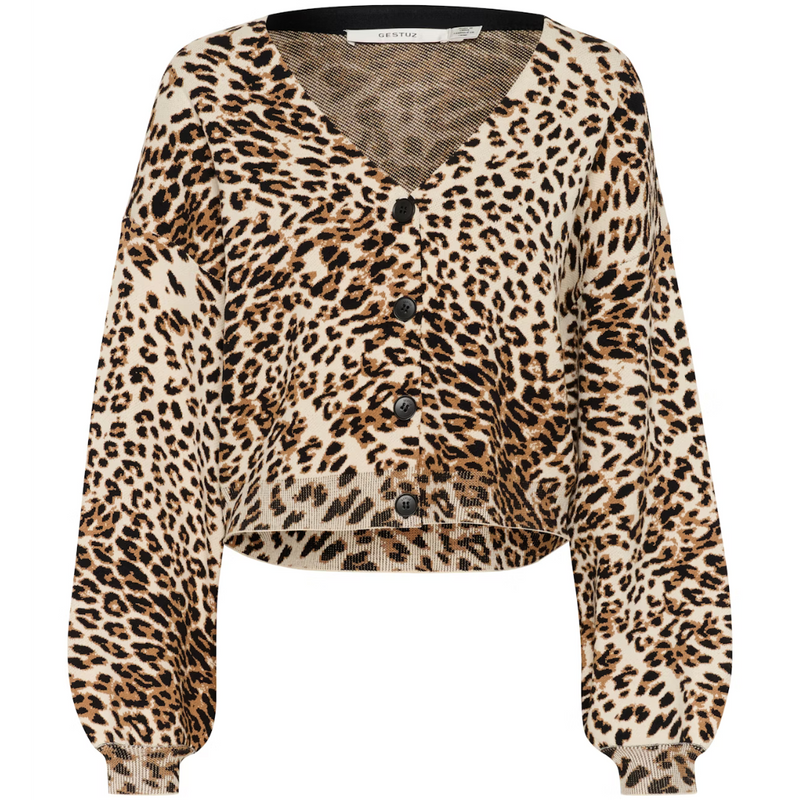 Gestuz Leora Cardigan Light Leopard