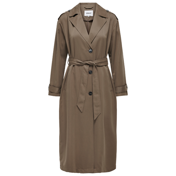 Only Line X-Long Trenchcoat Walnut