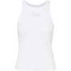 Gestuz Drew Rhinestone Logo Tank Top Bright White