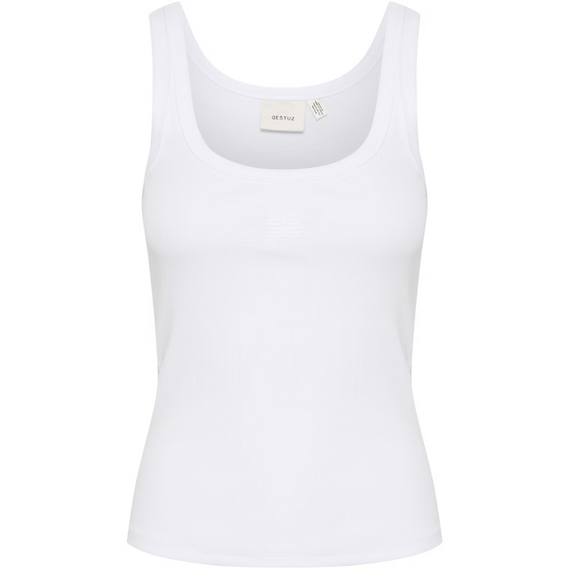 Gestuz Drew Logo Top 2.0 Bright White